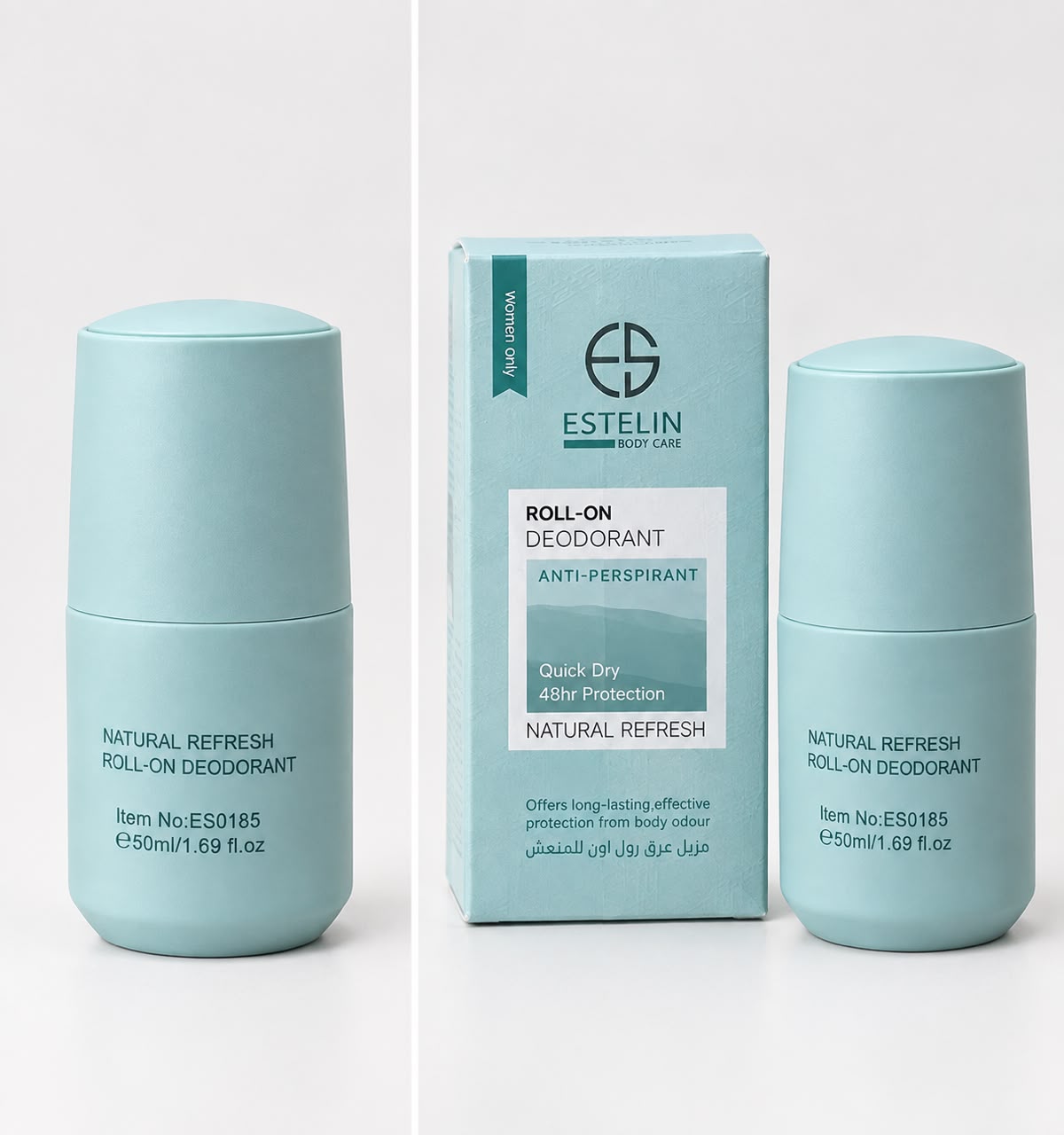 🌿 مزيل عرق رول أون Estelin Natural Refresh